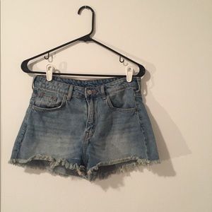 HighWaisted Denim Shorts
